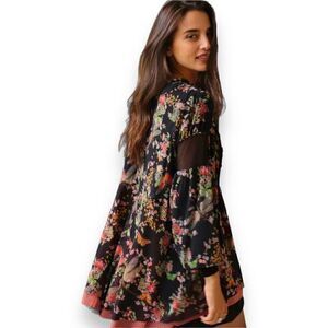 We Are HAH Make it A Double Robe Womens Size Medium‎ M Butterflies BS Noir